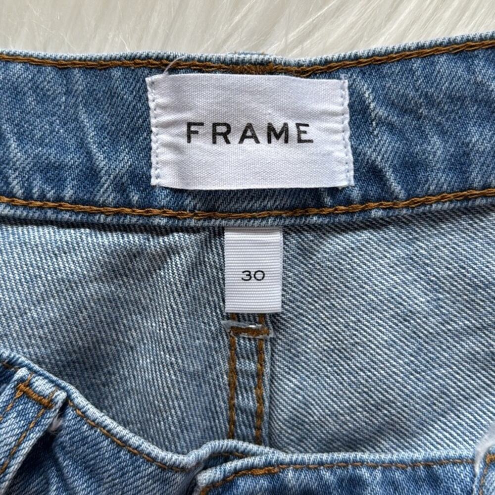 Frame Denim Rolled High Rise Jeans in Meadow - Picture 4 of 10